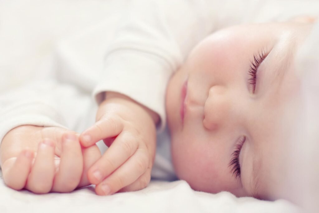 Platinum Sleep Consultation Package close up image of a baby sleeping